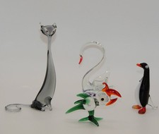 Vintage Set of 4 Glass Figures