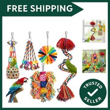 Bird Rope Perch With Bell -