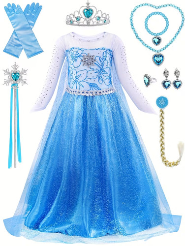 9pcs girls elsa frozen tulle - girls,