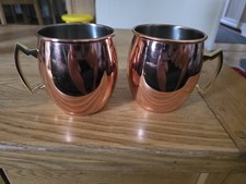 Moscow Mule Mug, Stainless Steel With Handle Cocktail Wine Cup, Bar Accessory
