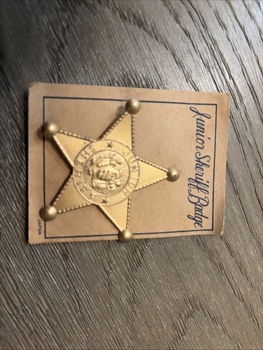Vintage toy police - badge, from