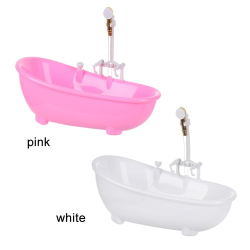 Bathroom plastic tub - tub, 1:6