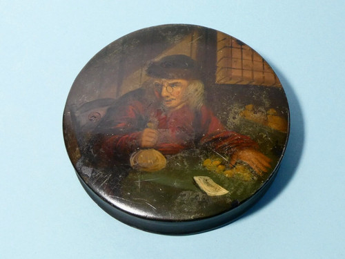 Antique 19thc lacquered - antique, papier