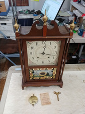 VINTAGE SETH THOMAS TRADITION MINI PILLAR & SCROLL CLOCK  # L 884