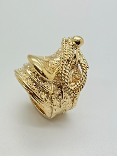 9ct yellow solid - yellow, saddle
