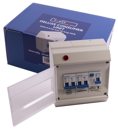 Deluxe caravan mains fuse box - caravan,