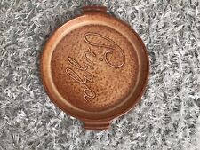 Vintage Italian 9” Pizza Pan Terracotta Stoneware Ceramiche Partenopee Italy