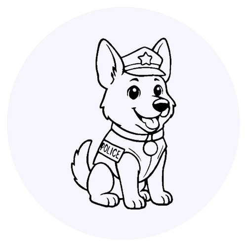 German shepherd police - x,