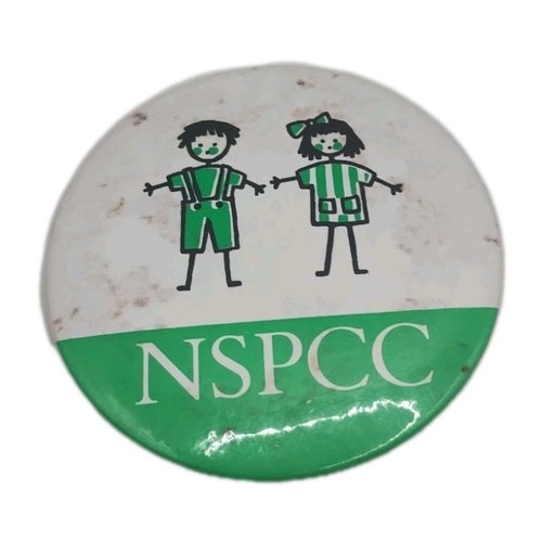 Nspcc charity button badge - button,