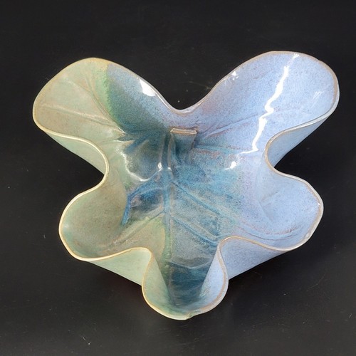 Handmade pottery leaf - handmade,