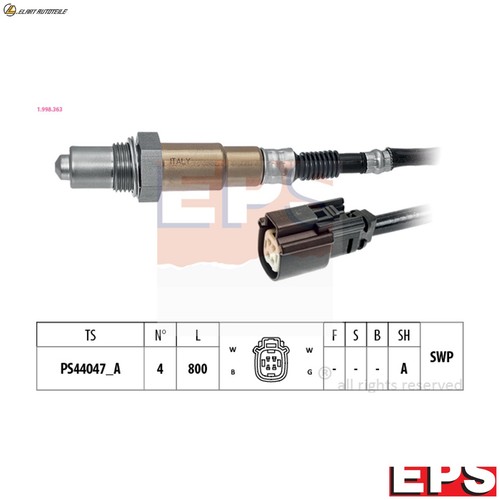 Lambda sensor 998 363 - sensor, for