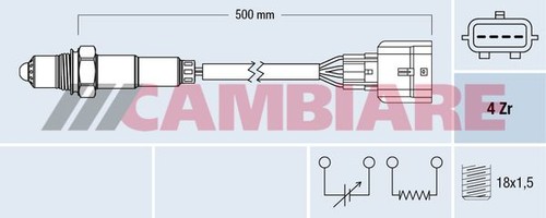 Oxygen sensor for dacia - for, nissan
