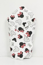 BABY SWADDLE WRAP SNUGGLE NEWBORN BLANKET PRAM QUILT SLEEPING BAG red mickey