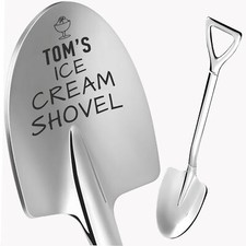Personalised Ice Cream Spoon Stainless Steel Shovel Custom Engraved  Any Name