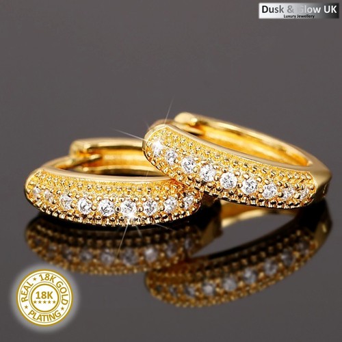 Women gold huggie - huggie, hoop