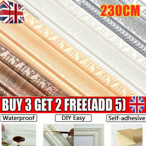 Self adhesive wall skirting - 3d,