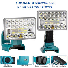 For Makita 5" Led Light Work Light Flash Light  Torch- LXT Lithium Ion Batteries