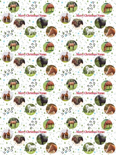 Horses personalised christmas - horses,