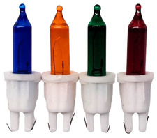 Premier RB72 4 x Spare Multi Coloured Christmas Lights Bulbs Lamp Supplied Loose
