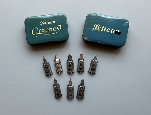 Two c1960s graphos pen tins - pen,