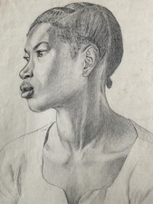 Mary Browning signed drawing in pencil & pastel on cartridge paper 20” x 15”