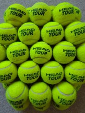 30 used tennis balls clean top