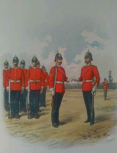 Sherwood foresters print - print, by