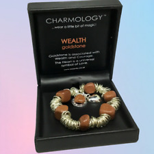 GOLDSTONE Wealth Charmology Bracelet Mothers Day Valentines Gift Boxed J116