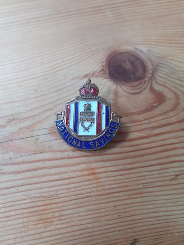 National savings badge - badge, marked