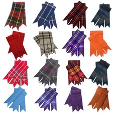 HW Highland Kilt Hose Sock Flashes Various Tartan/Scottish Kilts Socks Flashes
