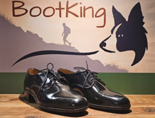 Ladies Parade Shoes Brown Patent