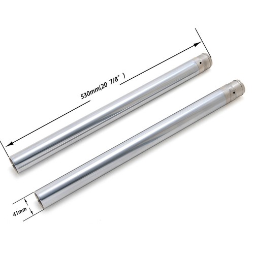 530mm chrome fork tubes - fork, for