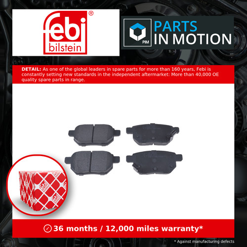 Brake pads set - set, fits