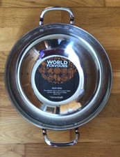 Kitchen Craft World of Flavours Stainless Steel Balti Serving Dish 26cm -RRP £19