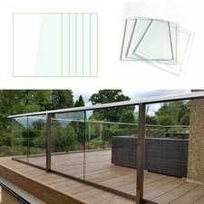 10mm Thick Glass Balustrade Panel 316 Stainless Steel Posts Railing Decking Pole
