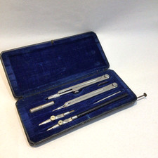 Vintage Technical Drawing Instruments Set in Original Box