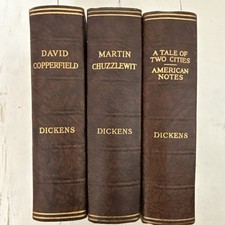 Collection of Works of Charles Dickens Odhams Press - 3 Vintage Books
