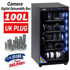 100L Digital Dehumidify Dry Cabinet Box for Lens Camera Equipment Storage 220V