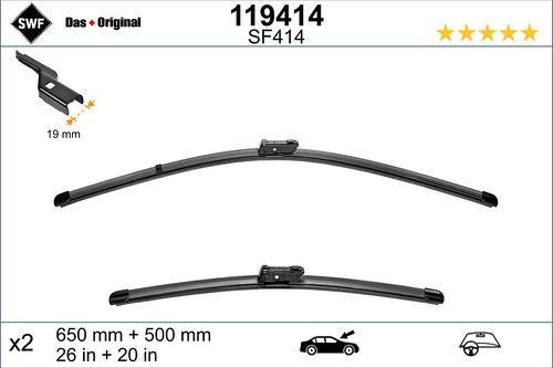 Swf 119414 wiper blade - 119414,