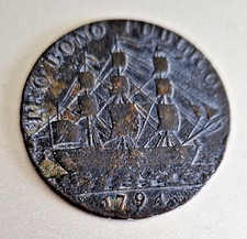 Rare Antique Gosport Promissory Halfpenny Copper Conder Token 1794