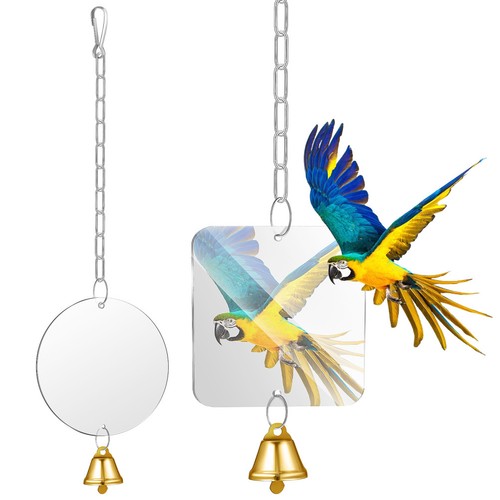 2pcs parrot acrylic mirrors - 2pcs,