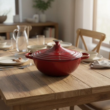 24 cm Enamel Pot Cast Iron
