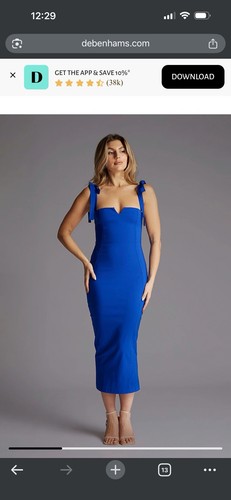 Vesper tie strap - blue, midi