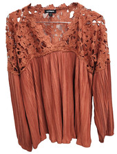 Express Womens BOHO Blouse Top