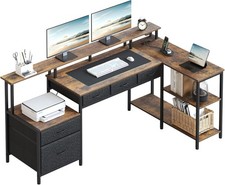 Shaped computer desk - shaped,