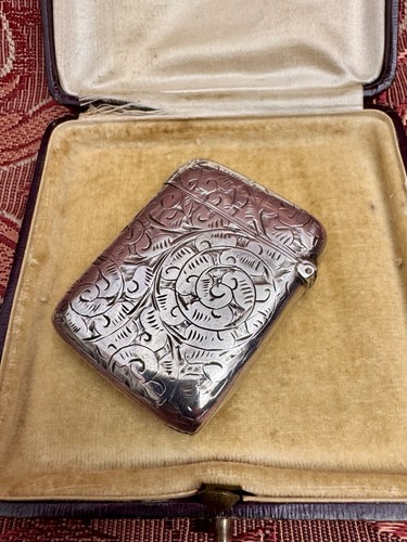 Antique sterling silver vesta - sterling,
