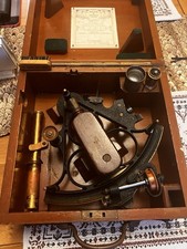 Kelvin Hughes Vintage Navigational Sextant Very Good Condition In Wooden Box