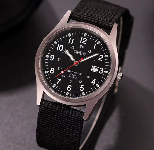 Quartz field watch 24hr - watch,