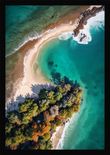 Epic tropical beach - epic, framed