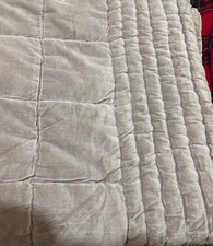M&S Bedspread Grey Pure Cotton